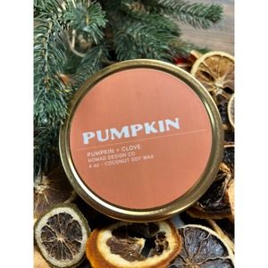 Pumpkin Clean Scent Candle 4 oz tent